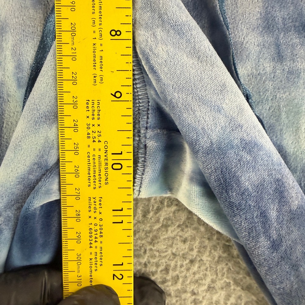 Mudd Velour Lounge Set Kids 14‎ Blue Tie Dye Vintage Y2K Wide Leg Drawstring - Picture 6 of 15
